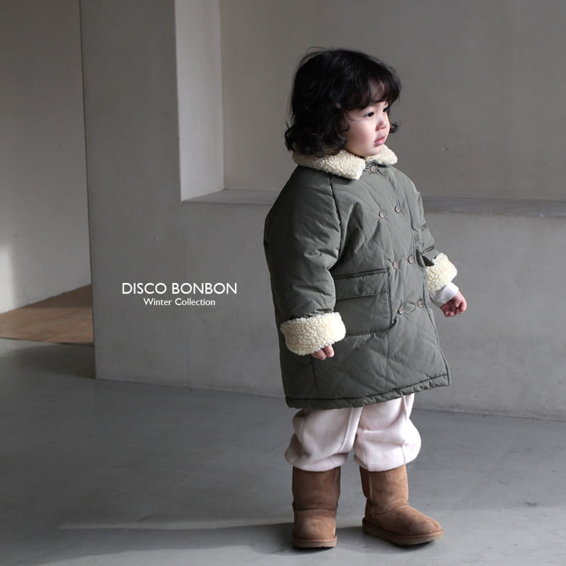 Disco Bonbon - Korean Children Fashion - #kidsstore - Butter Long Jacket Khaki - 11