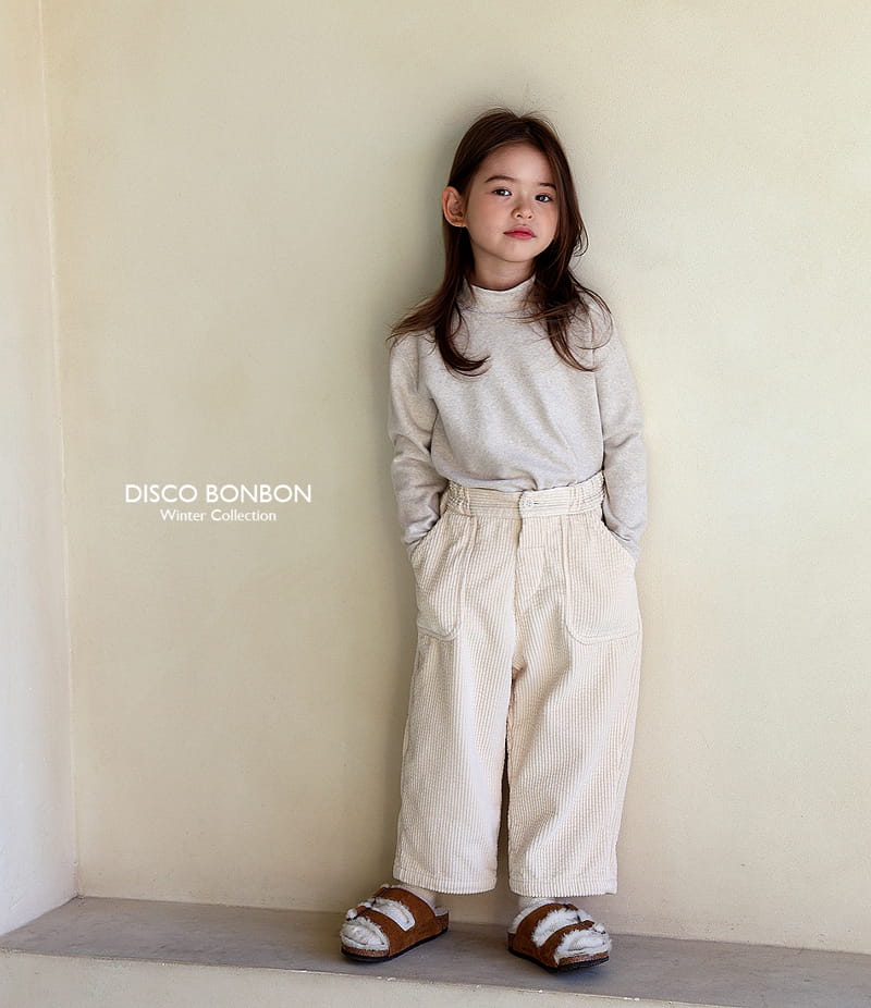 Disco Bonbon - Korean Children Fashion - #kidsstore - Warm Rib Pants - 5