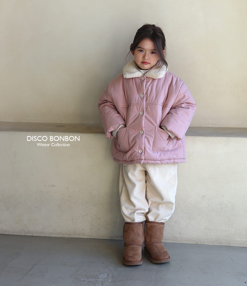 Disco Bonbon - Korean Children Fashion - #littlefashionista - Warm Rib Pants - 8