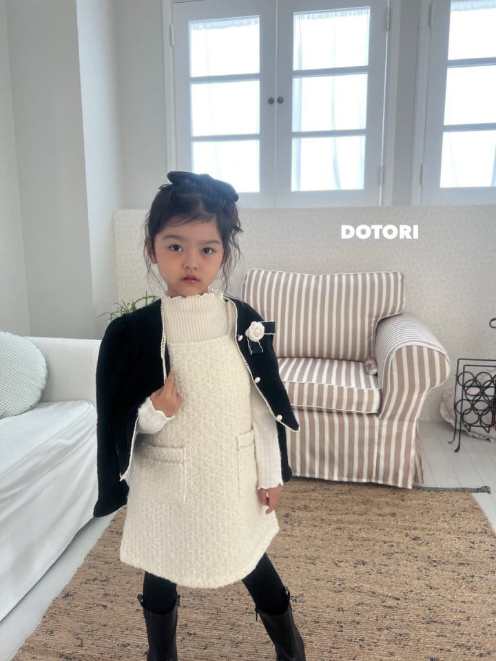Dotori - Korean Children Fashion - #childofig - Rib Pearl Cardigan - 12