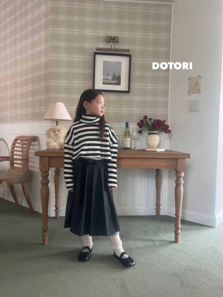 Dotori - Korean Children Fashion - #childofig - Wrinkle Belt Long Skirt - 7
