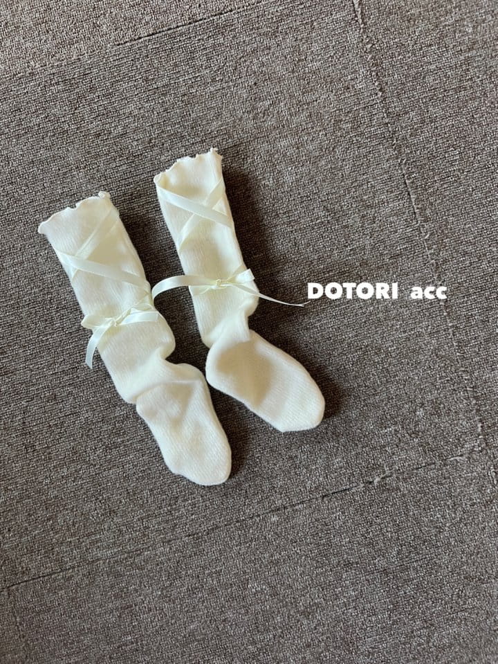 Dotori - Korean Children Fashion - #childofig - Ribbon String Knee Socks - 4