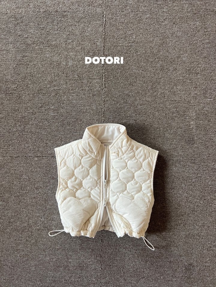 Dotori - Korean Children Fashion - #designkidswear - Quilting Heart Vest - 7