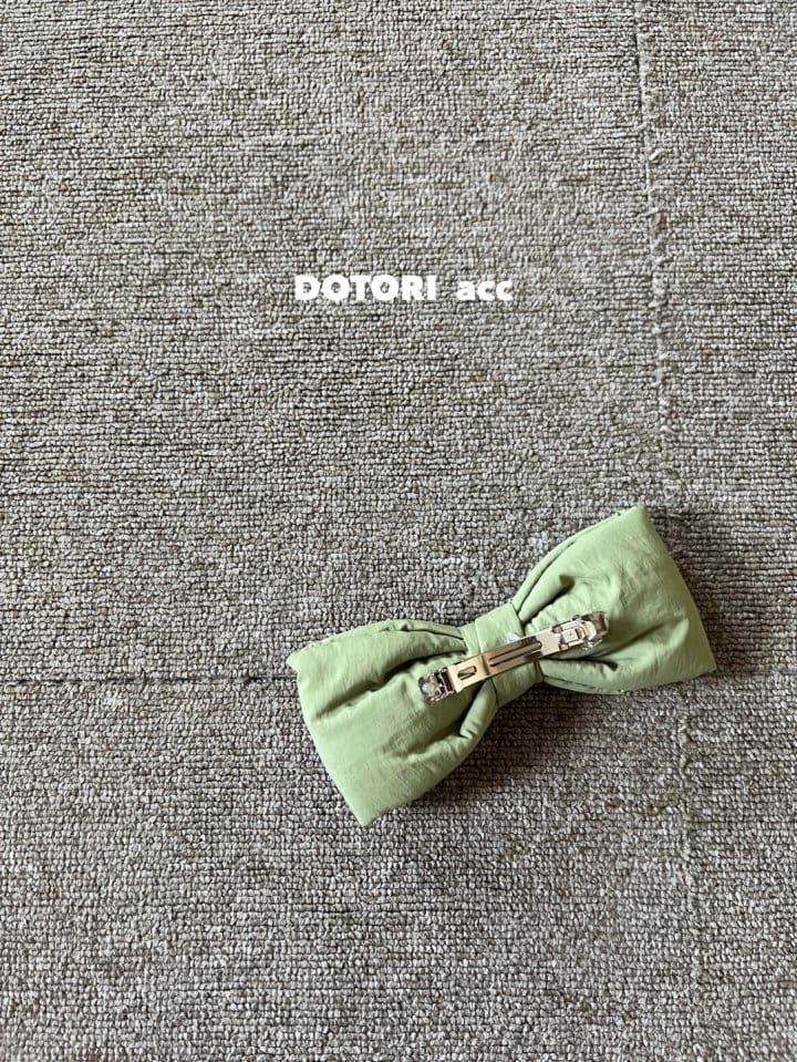 Dotori - Korean Children Fashion - #designkidswear - Padding Big Ribbon Hairpin - 3