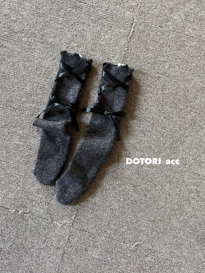 Dotori - Korean Children Fashion - #kidsshorts - Ribbon String Knee Socks - 8