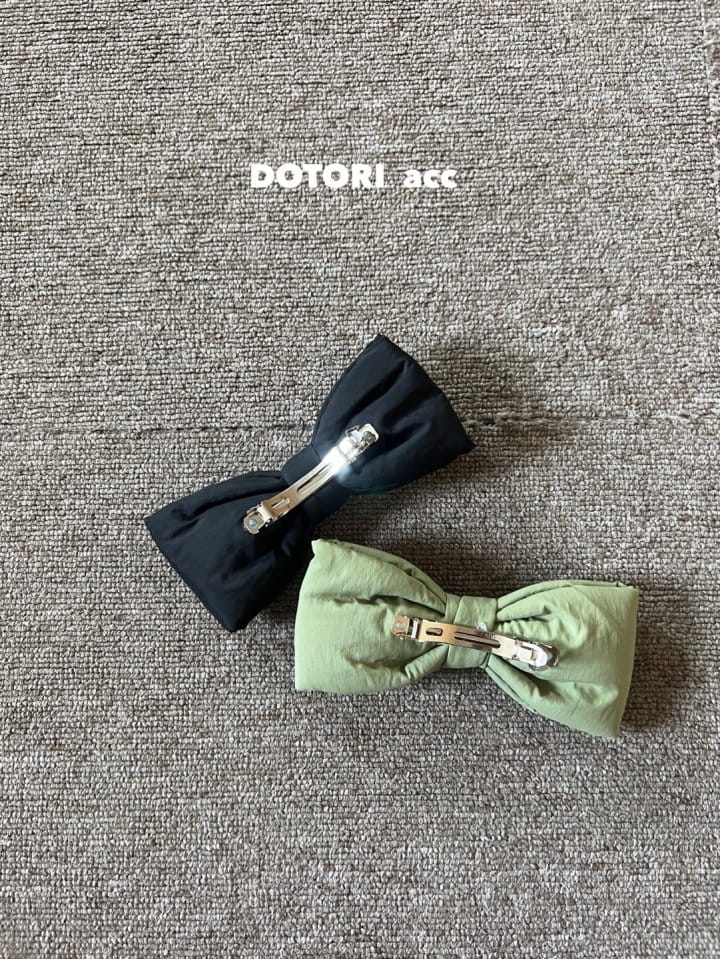 Dotori - Korean Children Fashion - #kidsstore - Padding Big Ribbon Hairpin - 7