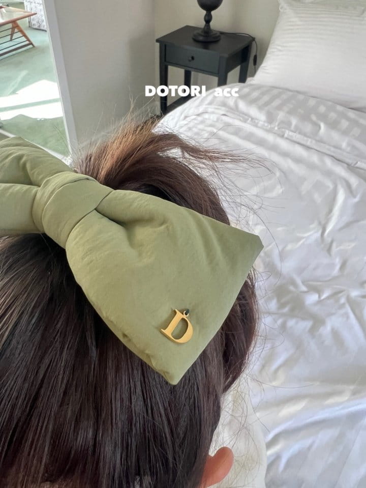 Dotori - Korean Children Fashion - #kidzfashiontrend - Padding Big Ribbon Hairpin - 8