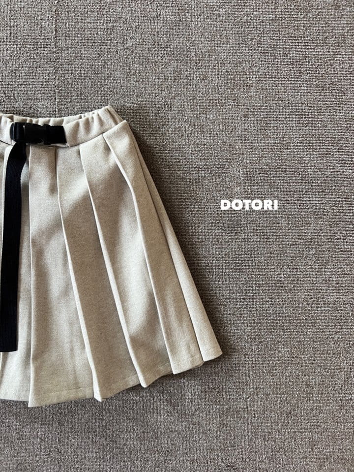 Dotori - Korean Children Fashion - #littlefashionista - Wrinkle Belt Long Skirt - 3
