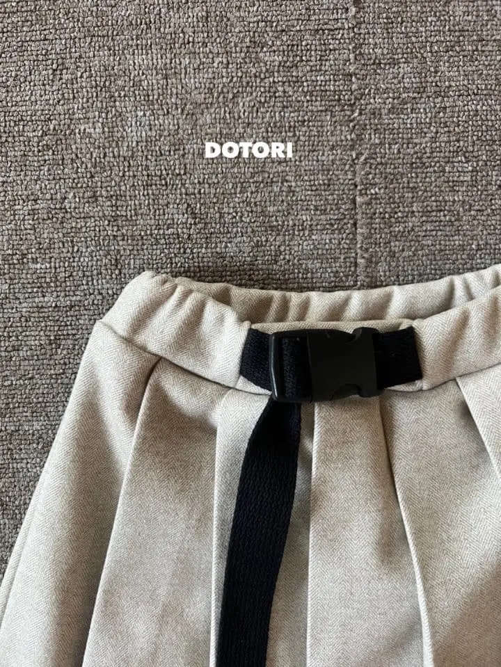 Dotori - Korean Children Fashion - #littlefashionista - Wrinkle Belt Long Skirt - 4