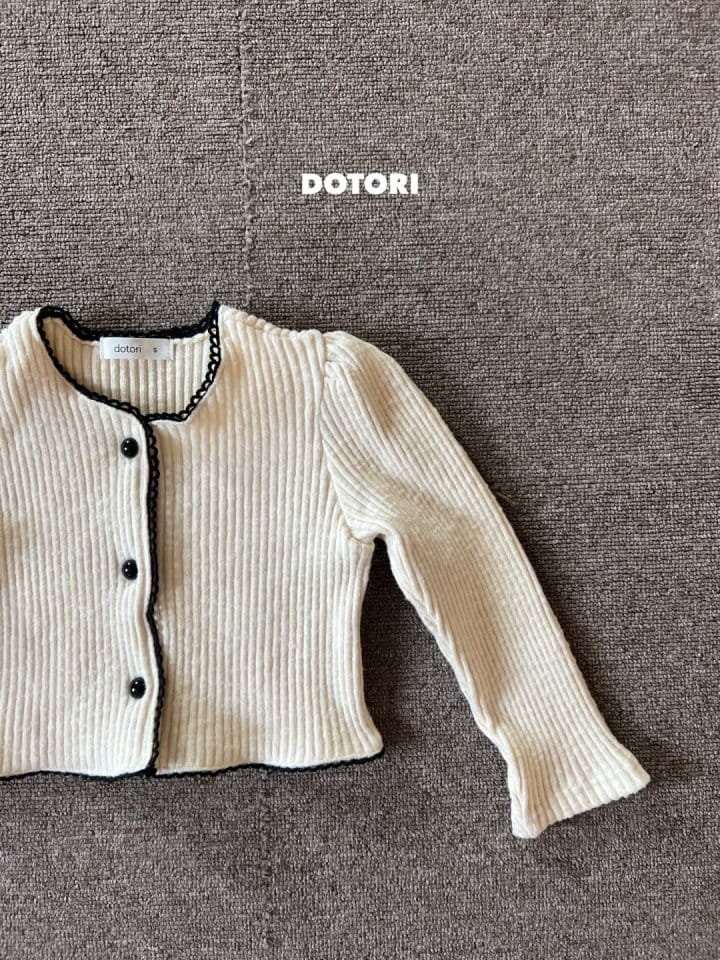 Dotori - Korean Children Fashion - #minifashionista - Rib Pearl Cardigan - 7