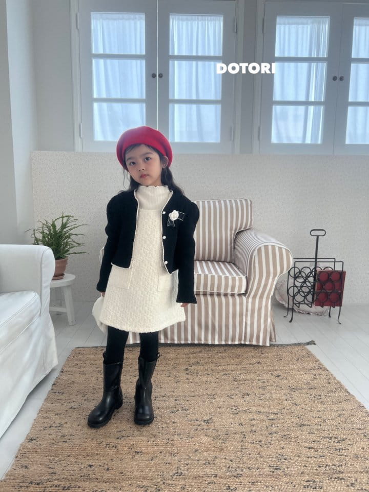 Dotori - Korean Children Fashion - #todddlerfashion - Rib Pearl Cardigan - 9