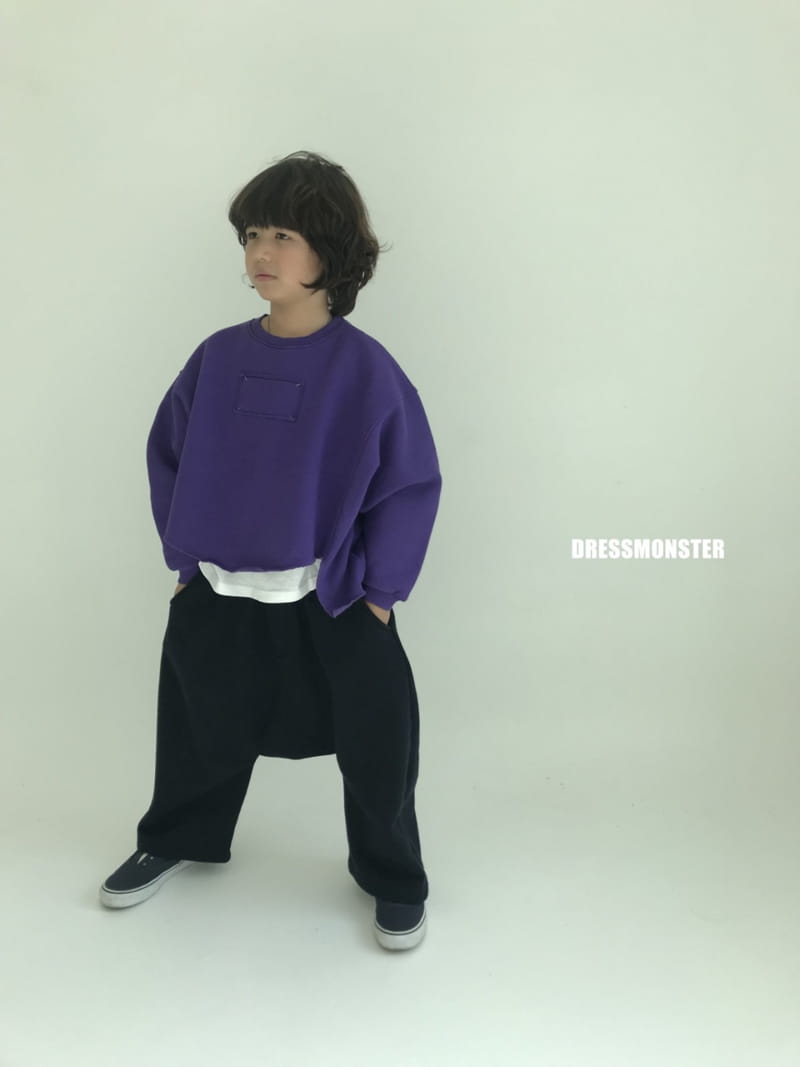 Dress Monster - Korean Junior Fashion - #childofig - Over Cut Sweatshirt - 10