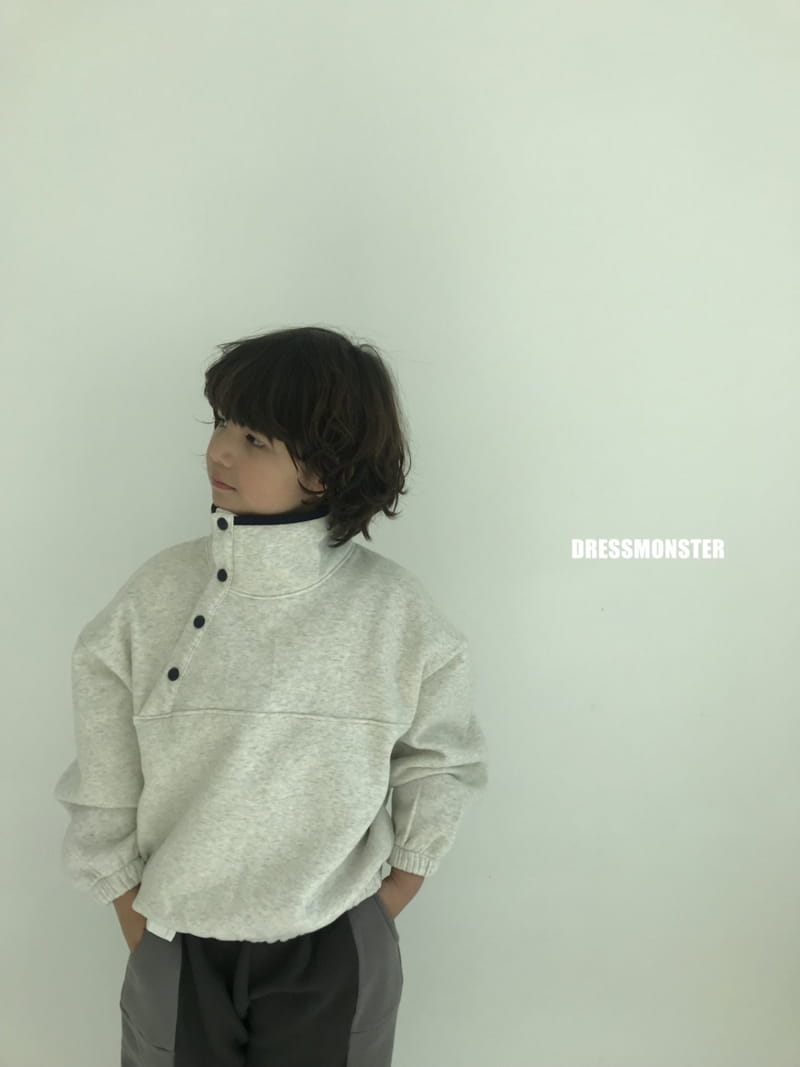 Dress Monster - Korean Junior Fashion - #childofig - Sasun Snap Sweatshirt - 4