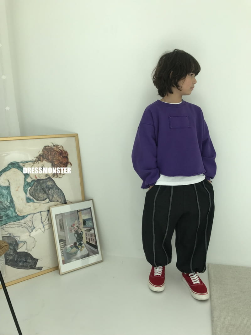 Dress Monster - Korean Junior Fashion - #childrensboutique - Over Cut Sweatshirt - 12
