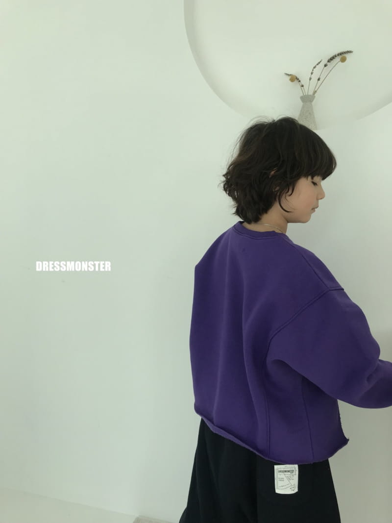 Dress Monster - Korean Junior Fashion - #fashionkids - Over Cut Sweatshirt