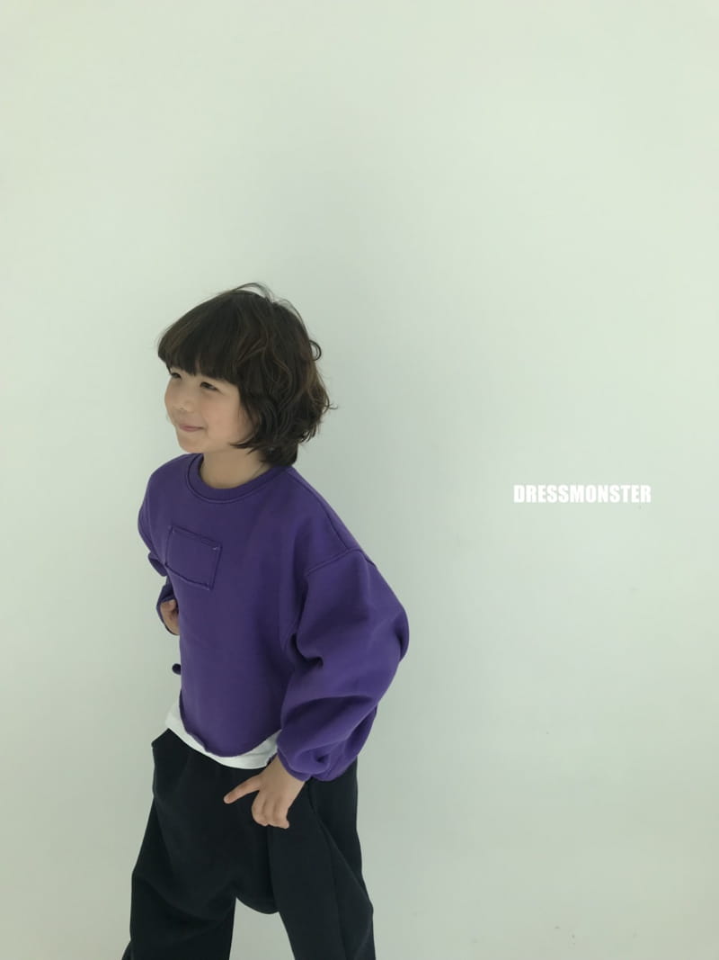 Dress Monster - Korean Junior Fashion - #kidsstore - Over Cut Sweatshirt - 3