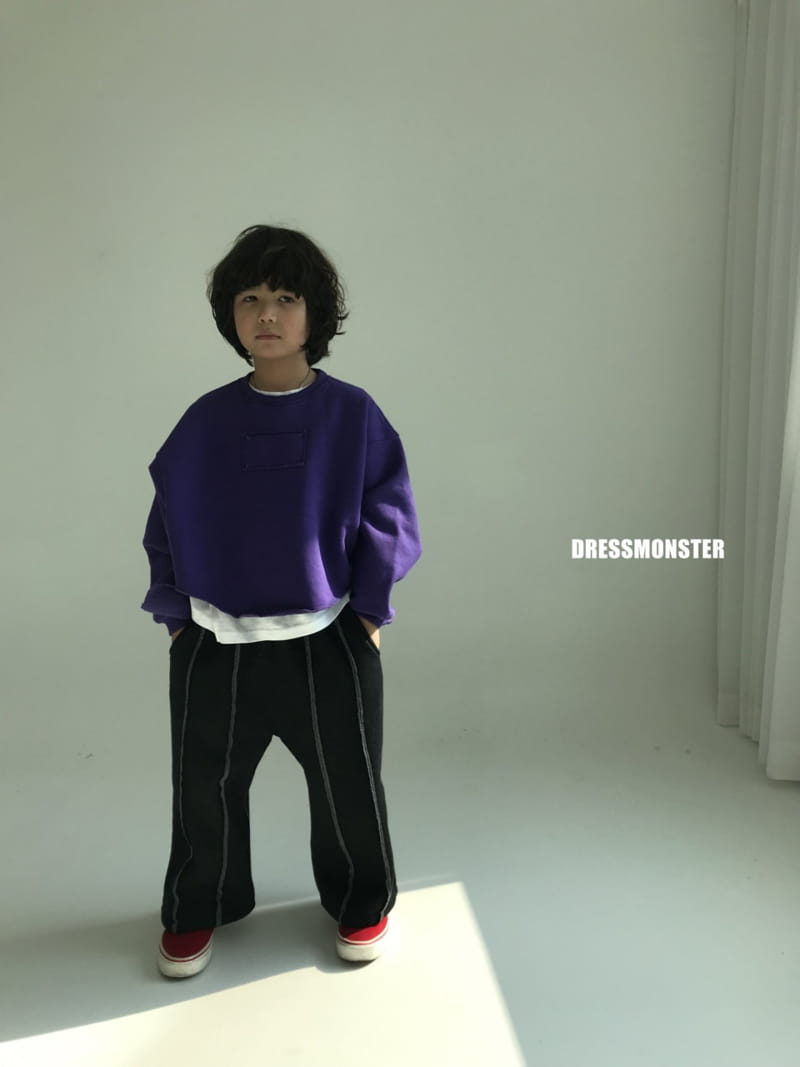 Dress Monster - Korean Junior Fashion - #littlefashionista - Over Cut Sweatshirt - 6