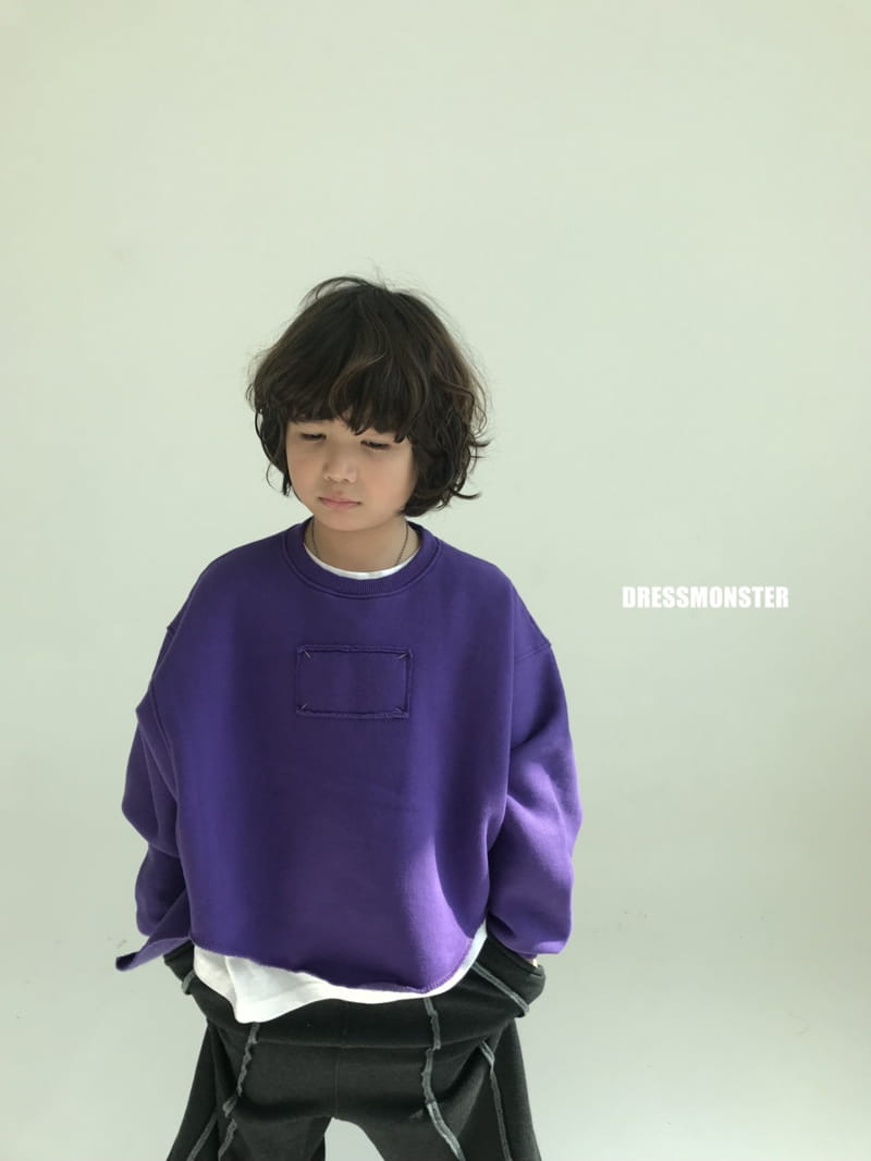 Dress Monster - Korean Junior Fashion - #magicofchildhood - Over Cut Sweatshirt - 7