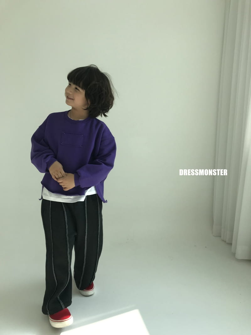 Dress Monster - Korean Junior Fashion - #minifashionista - Over Cut Sweatshirt - 8