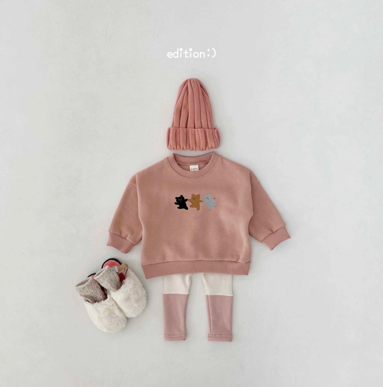 Edition - Korean Children Fashion - #kidzfashiontrend - Winter Bear Leggings Set - 4