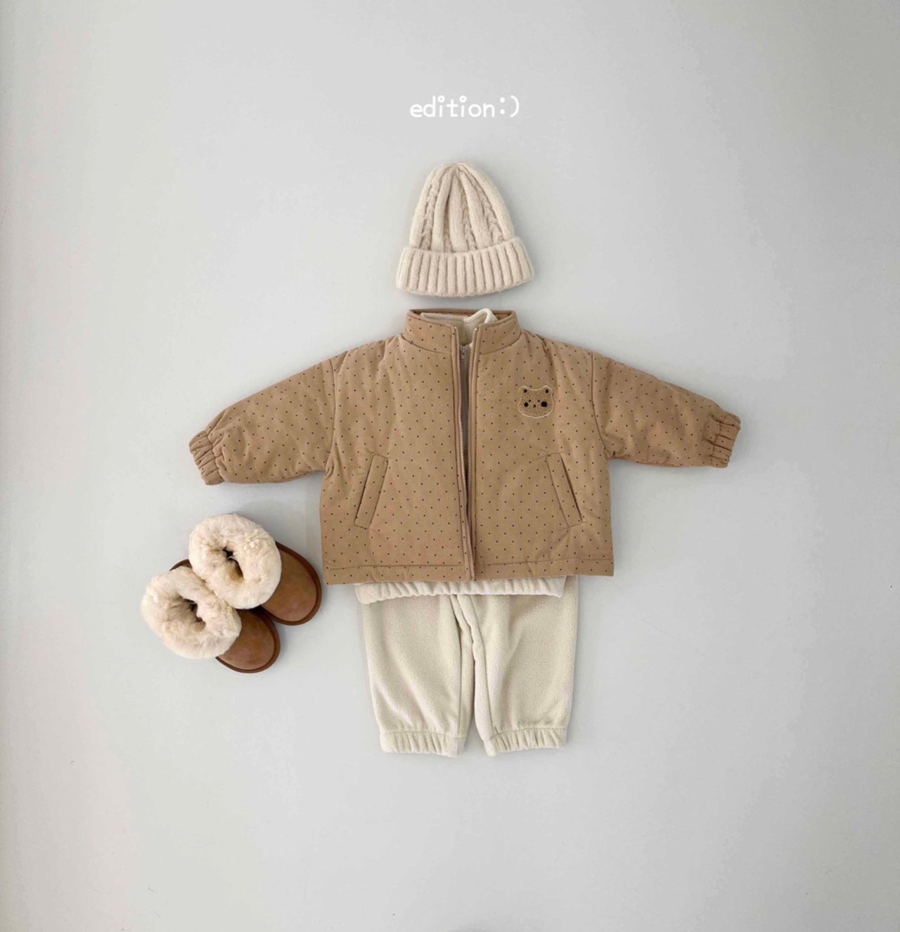 Edition - Korean Children Fashion - #childrensboutique - Balloon Bear Fleece Set - 11
