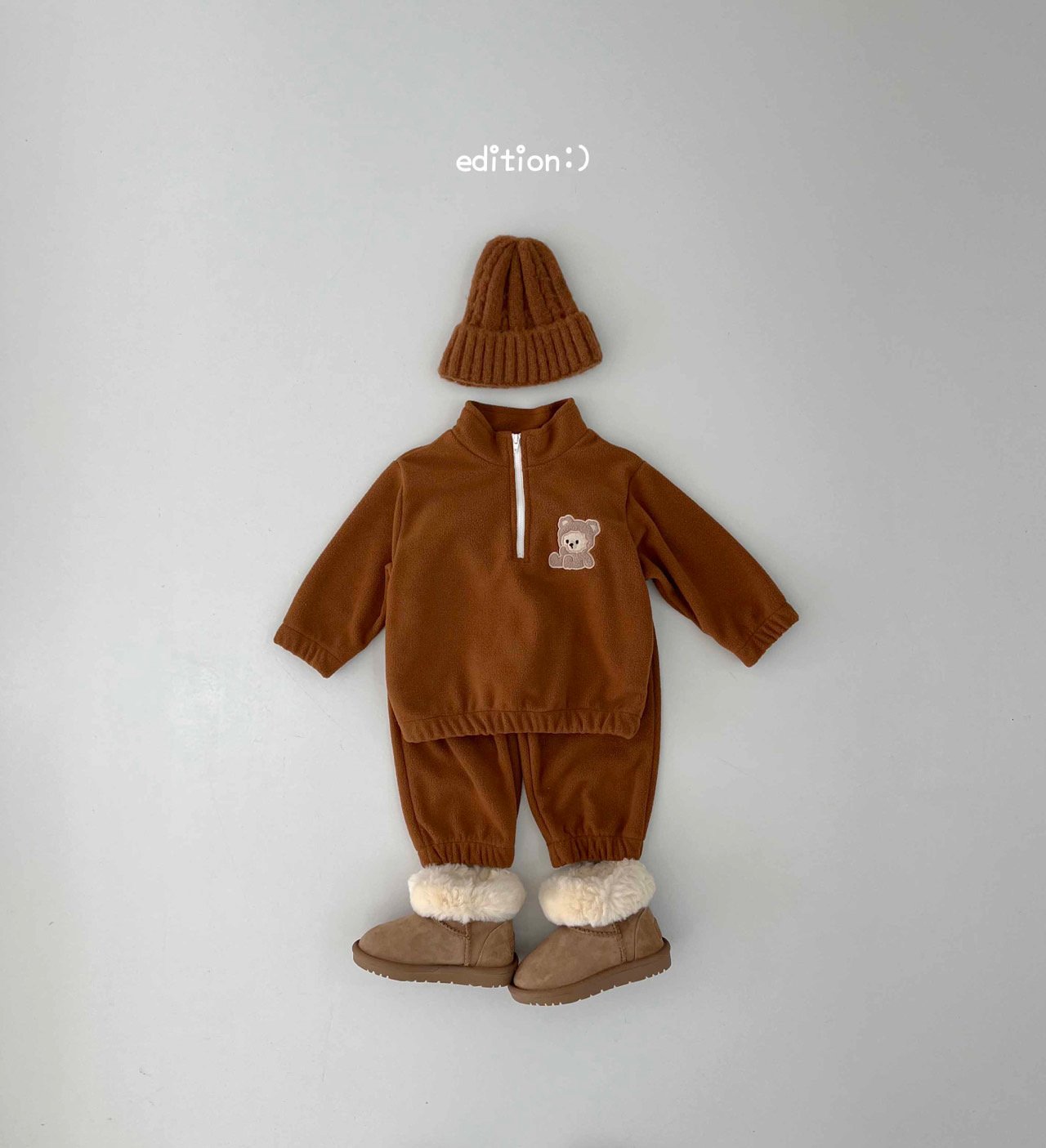 Edition - Korean Children Fashion - #designkidswear - Balloon Bear Fleece Set - 12