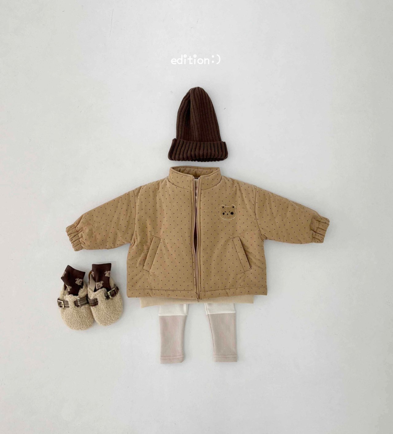 Edition - Korean Children Fashion - #magicofchildhood - Rib Padding Jacket - 8