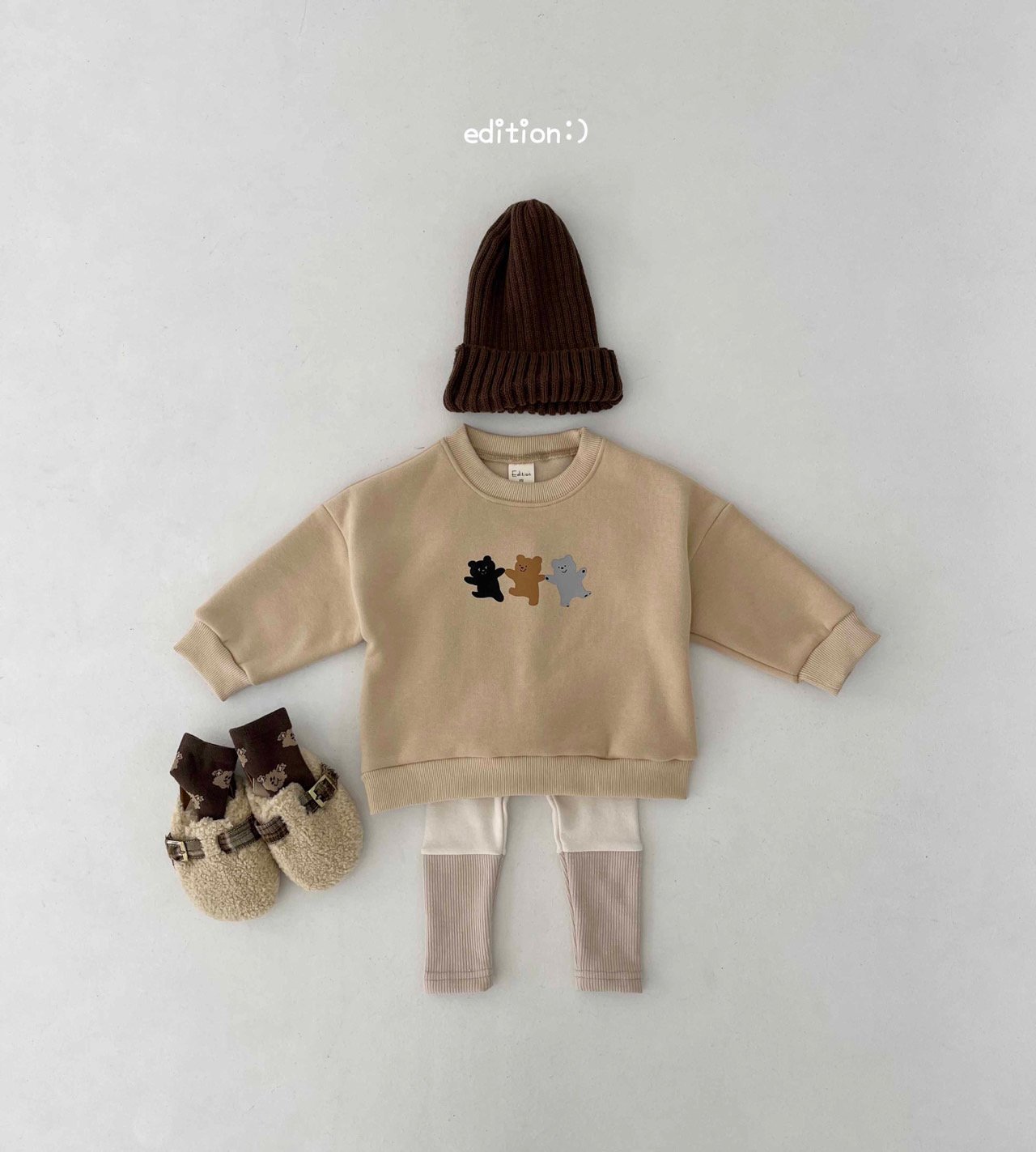 Edition - Korean Children Fashion - #magicofchildhood - Winter Bear Leggings Set - 6