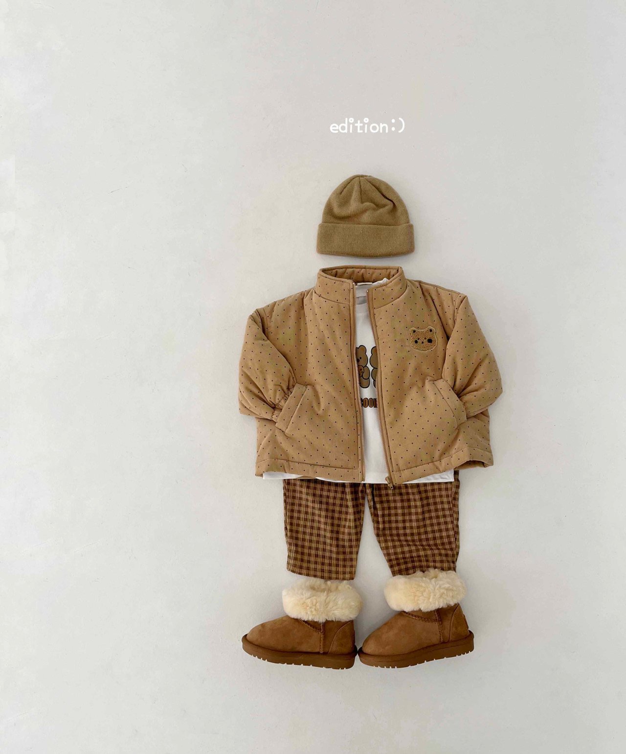 Edition - Korean Children Fashion - #minifashionista - Rib Padding Jacket - 9