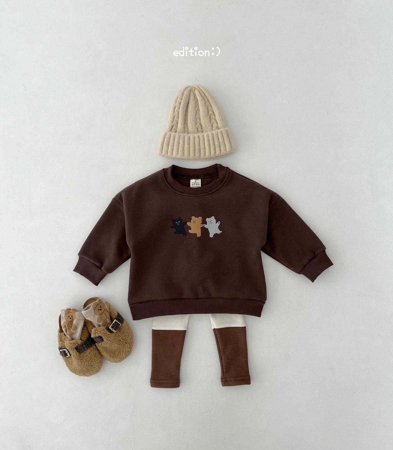 Edition - Korean Children Fashion - #prettylittlegirls - Winter Bear Leggings Set - 8