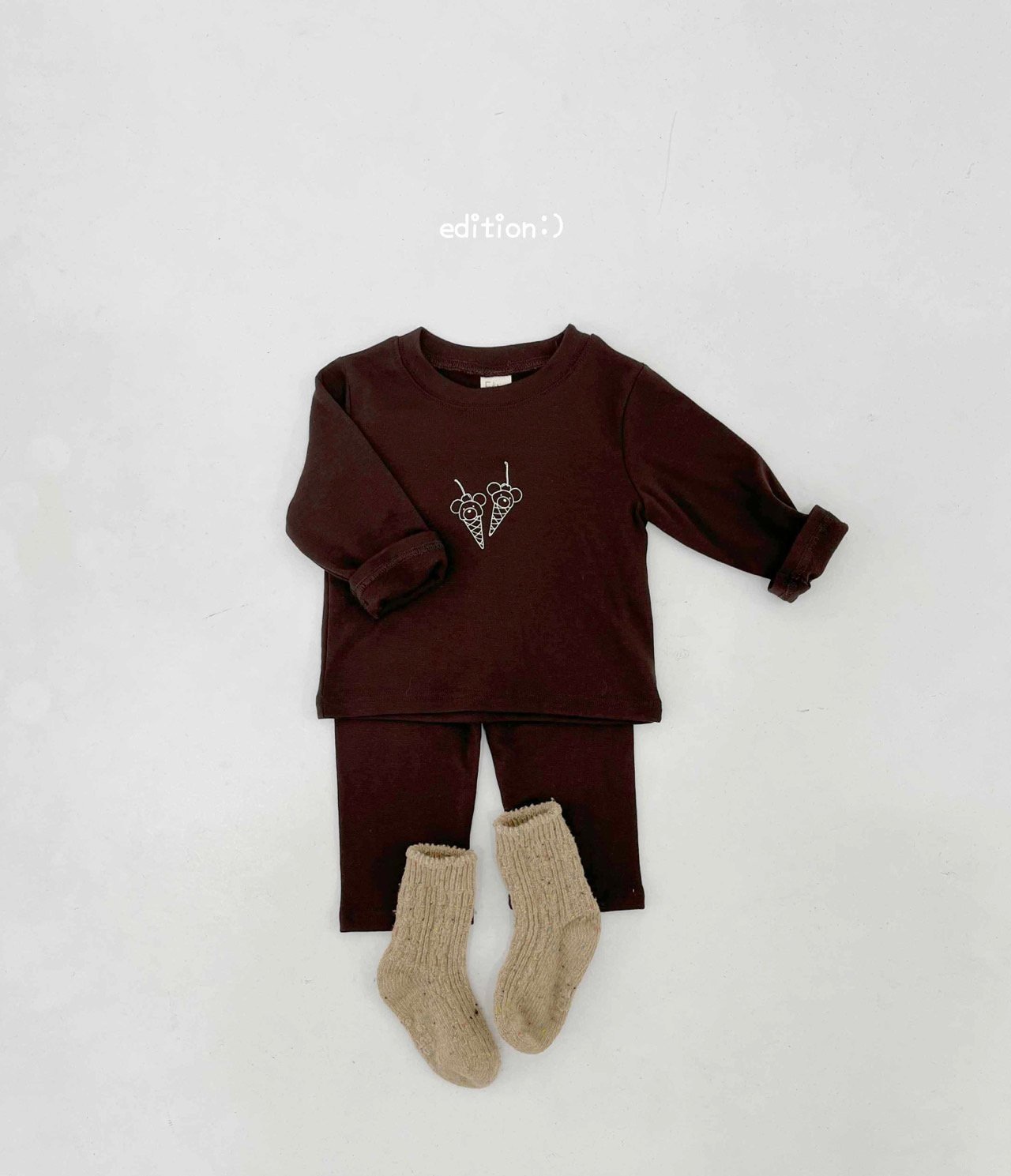 Edition - Korean Children Fashion - #toddlerclothing - Cherry Bear Heat Set - 6