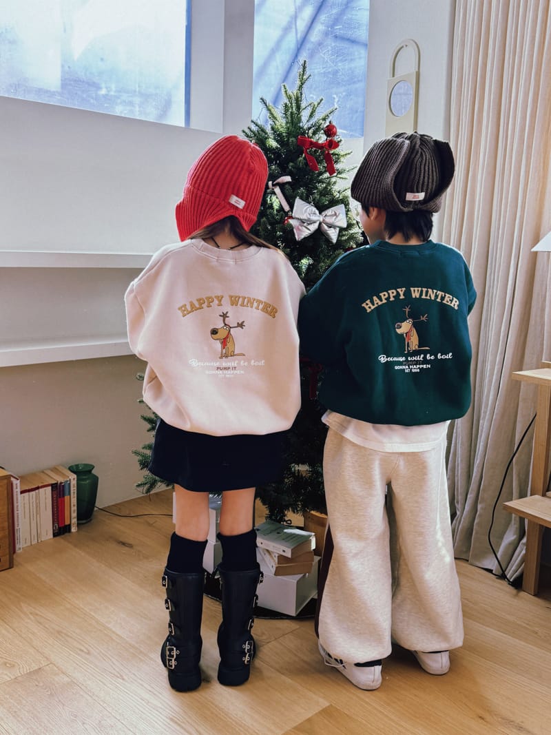 Ellymolly - Korean Children Fashion - #prettylittlegirls - Winter Rudalph Swearshirt - 3