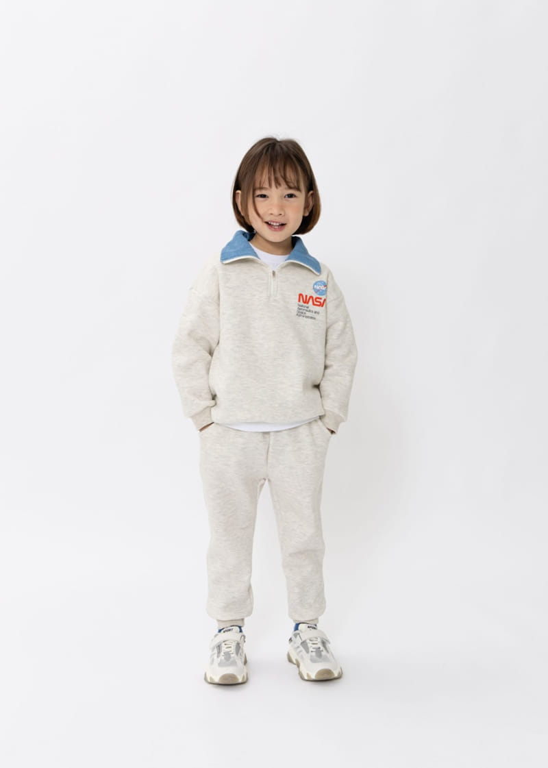 Fashion King - Korean Children Fashion - #discoveringself - Nasa  Half Open Top Bottom Set