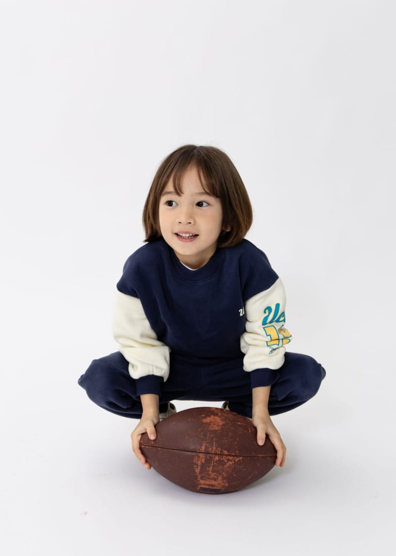Fashion King - Korean Children Fashion - #littlefashionista - UCLA Top Bottom Set - 9