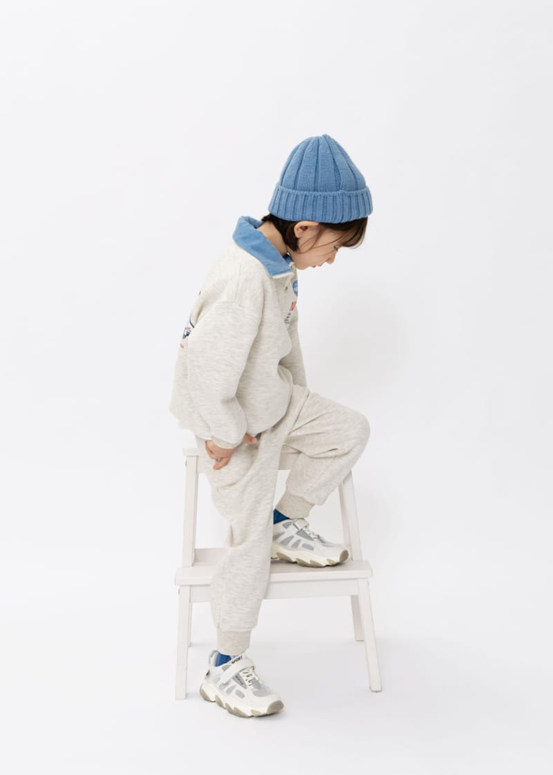 Fashion King - Korean Children Fashion - #littlefashionista - Nasa  Half Open Top Bottom Set - 7