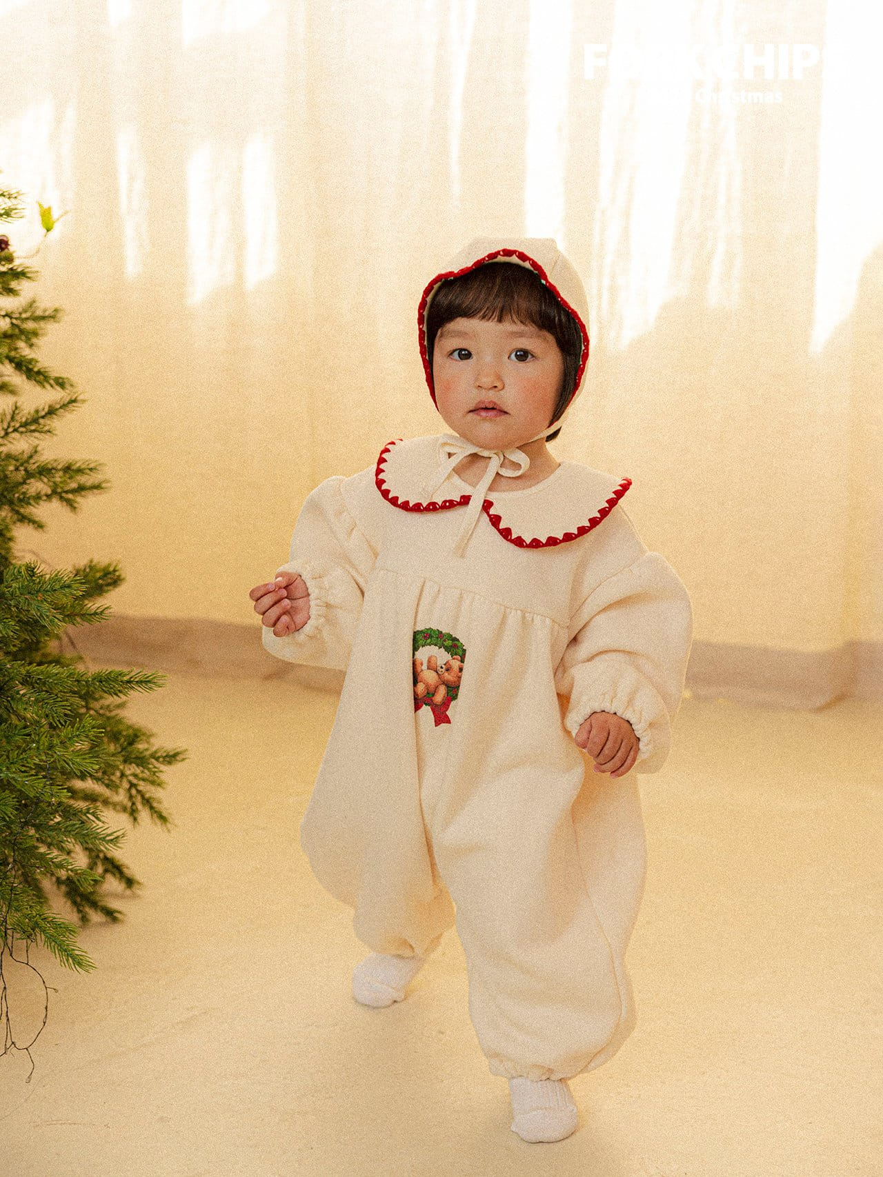 Fork Chips - Korean Baby Fashion - #babyfashion - Tree Bonnet - 11