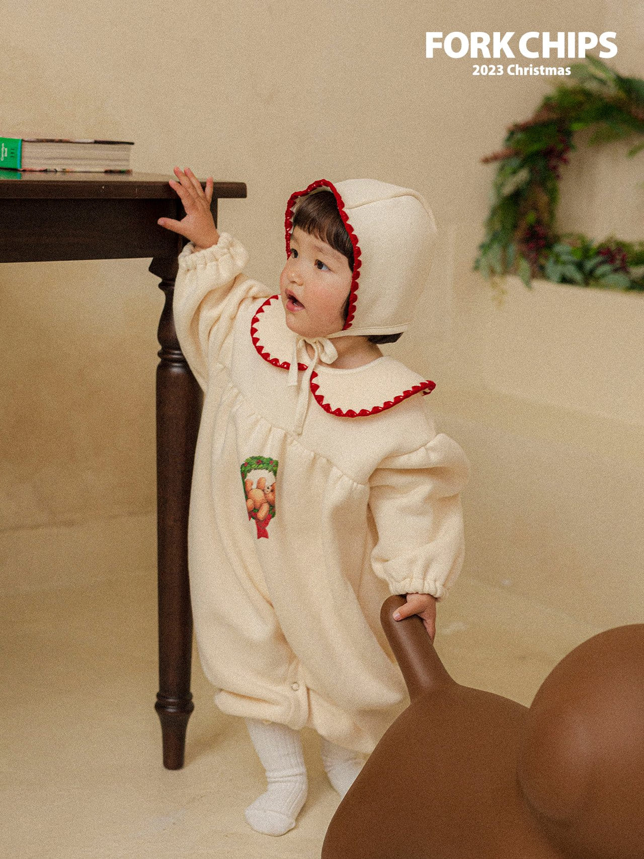 Fork Chips - Korean Baby Fashion - #onlinebabyboutique - Tree Bonnet - 5