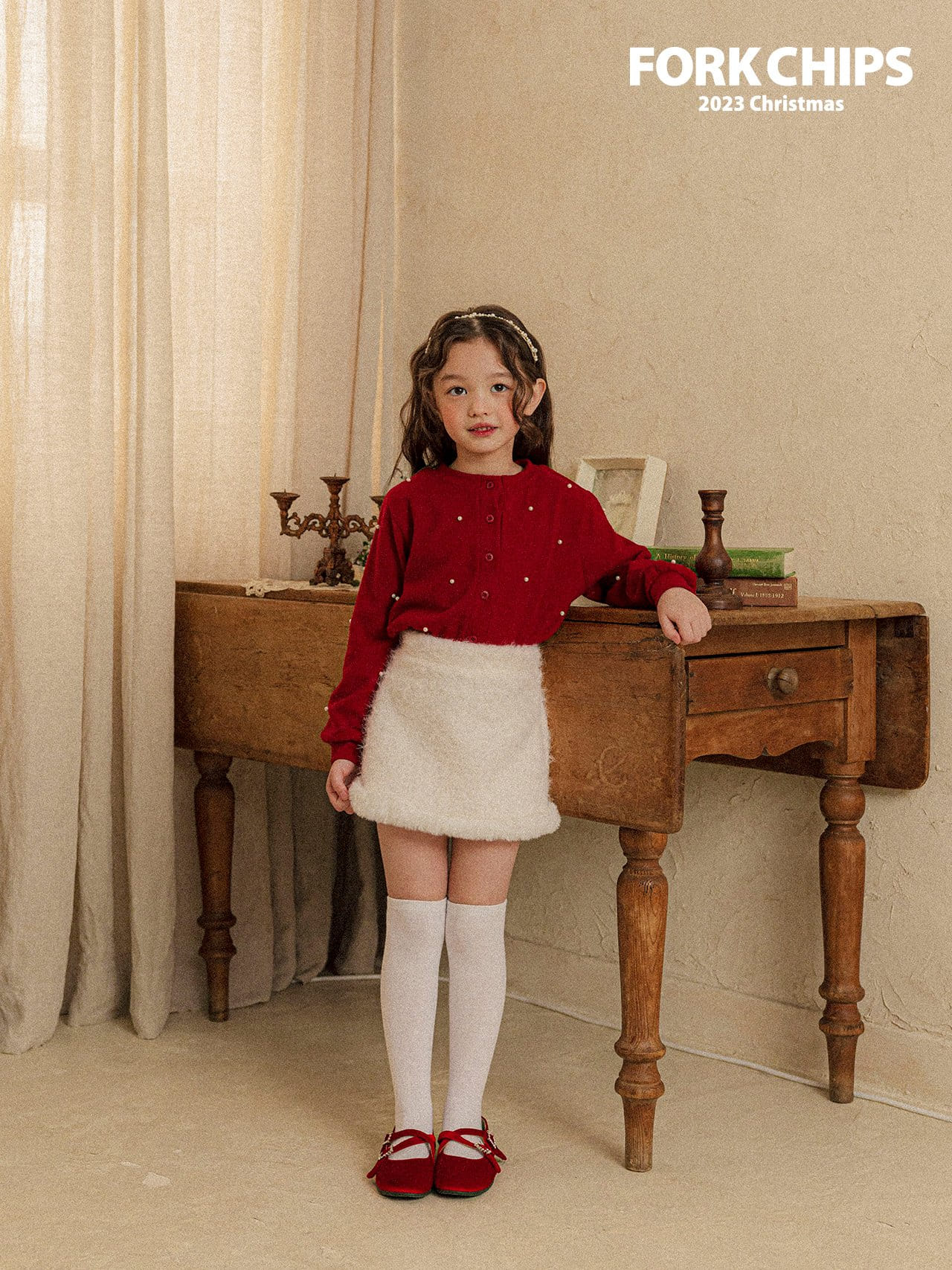 Fork Chips - Korean Children Fashion - #childrensboutique - Whiteness Skirt - 7
