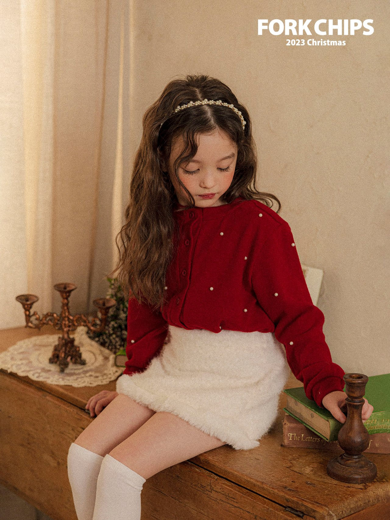Fork Chips - Korean Children Fashion - #fashionkids - Whiteness Skirt - 10