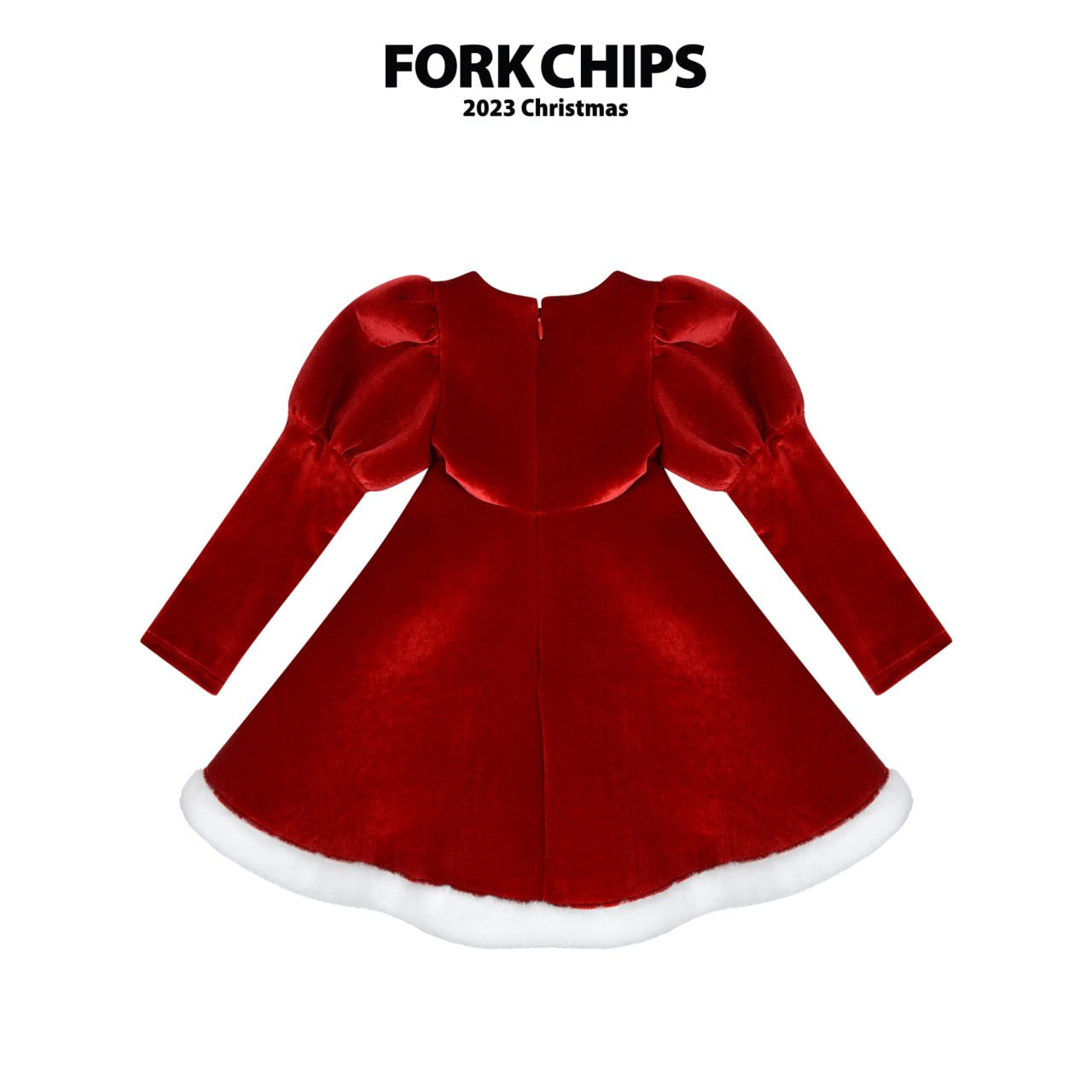 Fork Chips - Korean Children Fashion - #fashionkids - Merry Snow White One-Piece