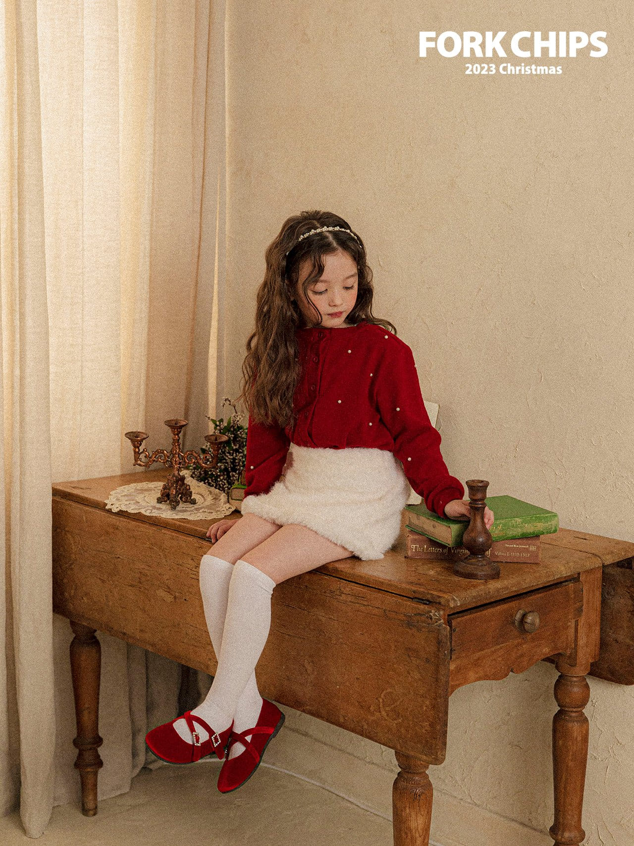 Fork Chips - Korean Children Fashion - #stylishchildhood - Whiteness Skirt - 5