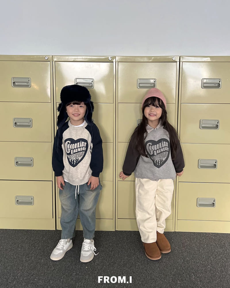 From I - Korean Children Fashion - #fashionkids - Heart Sweatshirt - 2
