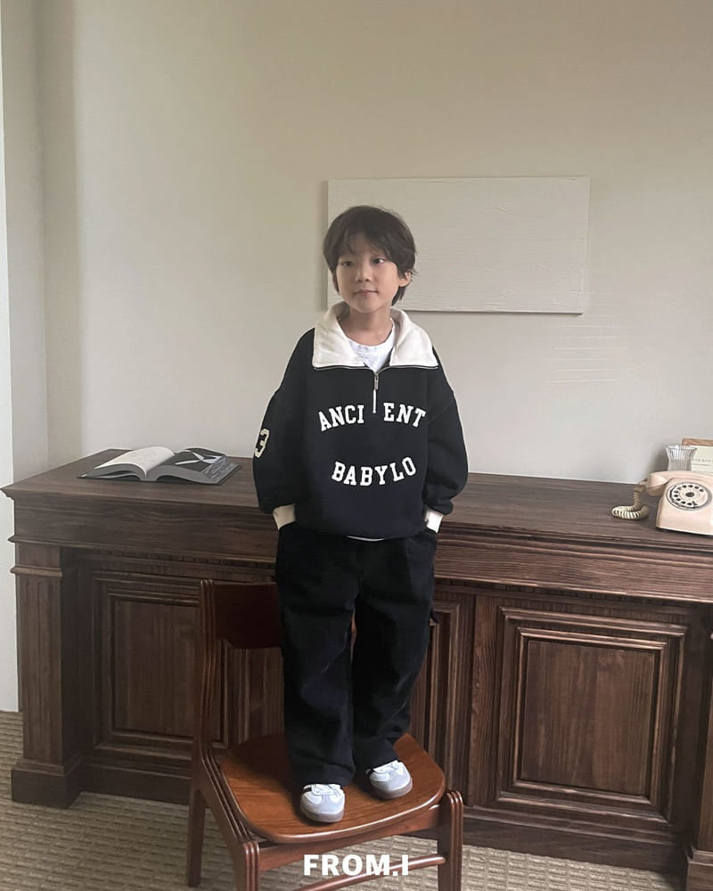 From I - Korean Children Fashion - #kidsstore - Half Zip-up Sweatshirt - 12