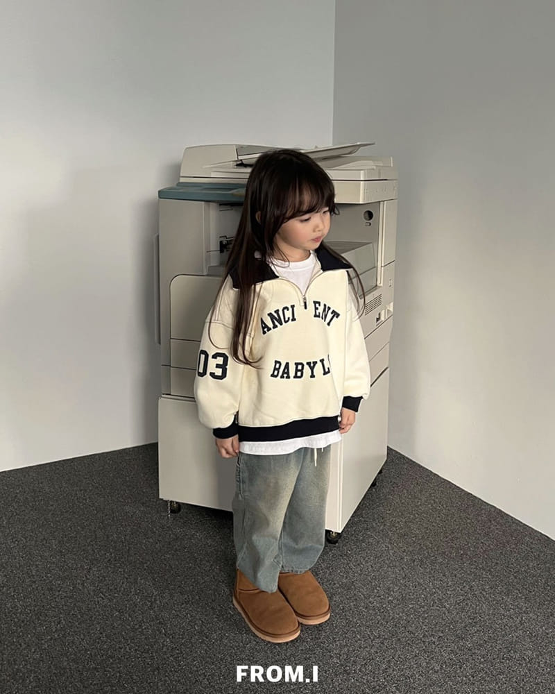 From I - Korean Children Fashion - #magicofchildhood - Half Zip-up Sweatshirt - 2
