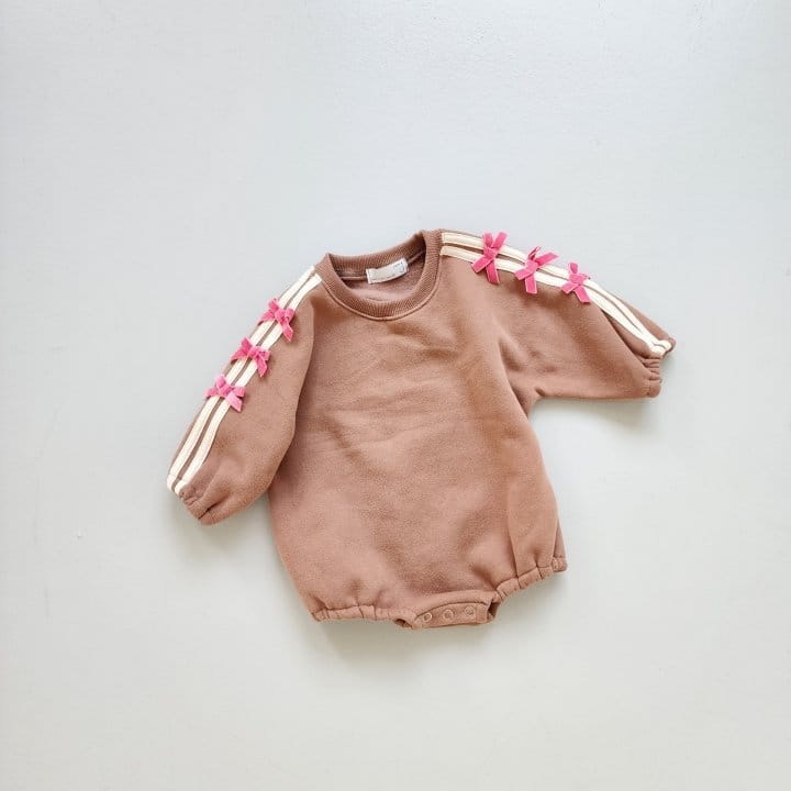 From J - Korean Baby Fashion - #babyboutique - Mini Ribbon Fleece Bodysuit - 7