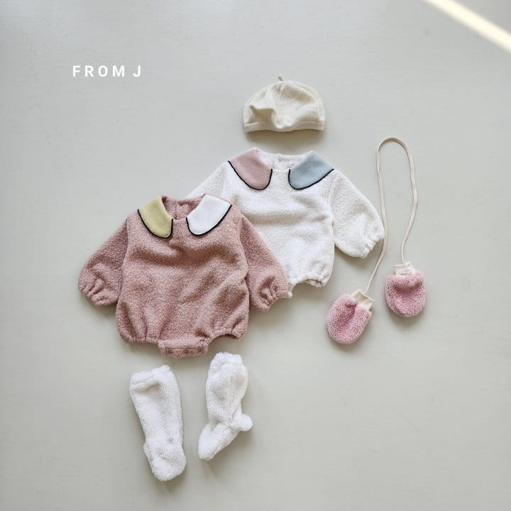 From J - Korean Baby Fashion - #babyboutique - Poodle Color Bodysuit - 2