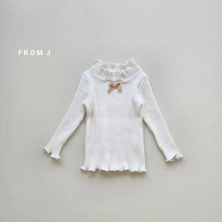 From J - Korean Baby Fashion - #babyboutiqueclothing - Ribbon Terry Tee