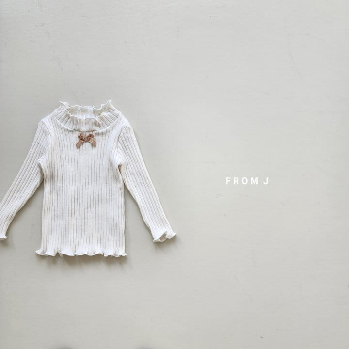 From J - Korean Baby Fashion - #babyfashion - Ribbon Terry Tee - 4