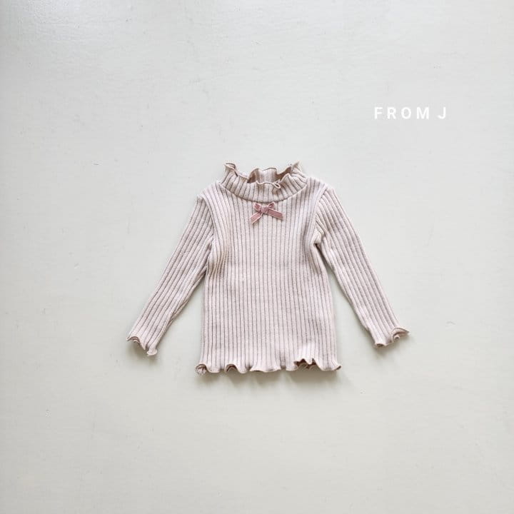 From J - Korean Baby Fashion - #babygirlfashion - Ribbon Terry Tee - 5