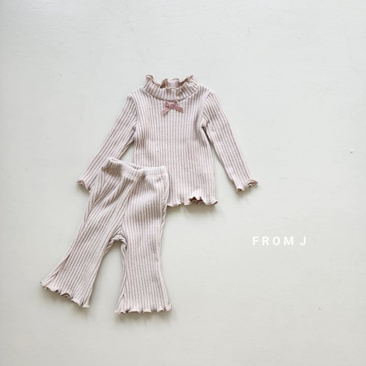 From J - Korean Baby Fashion - #babyoninstagram - Ribbon Terry Tee - 7